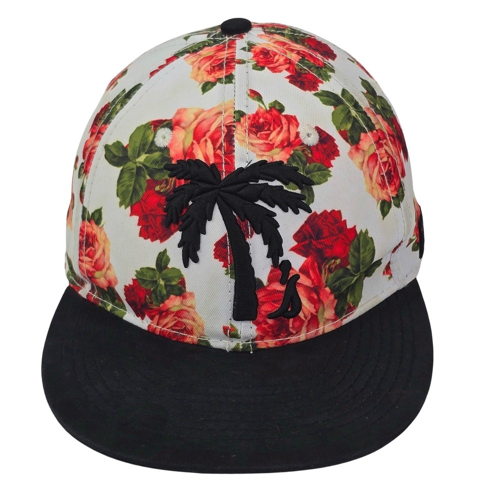 BLVD Hat Floral Palm Tree Snapback Hat Baseball Cap Rose Print Streetwear‎ OSFM